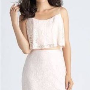 Baby pink sleeveless bridesmaid top. Brand new